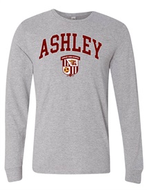 AHS Soccer Grey Long Sleeved Soft Cotton T-Shirt - Order due date August 12, 2022